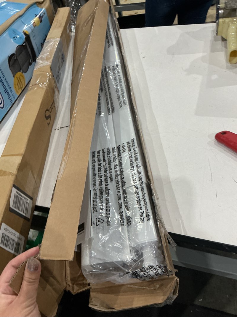 Condition photo showing Good Condition for lazblinds no drill cordless cellular shades, 42.5" w x 72" h, white | top down bottom up (tdbu) honeycomb shades for home, blackout light blocking thermal insulation blinds for windows blackout - white 42.5" w × 72" h