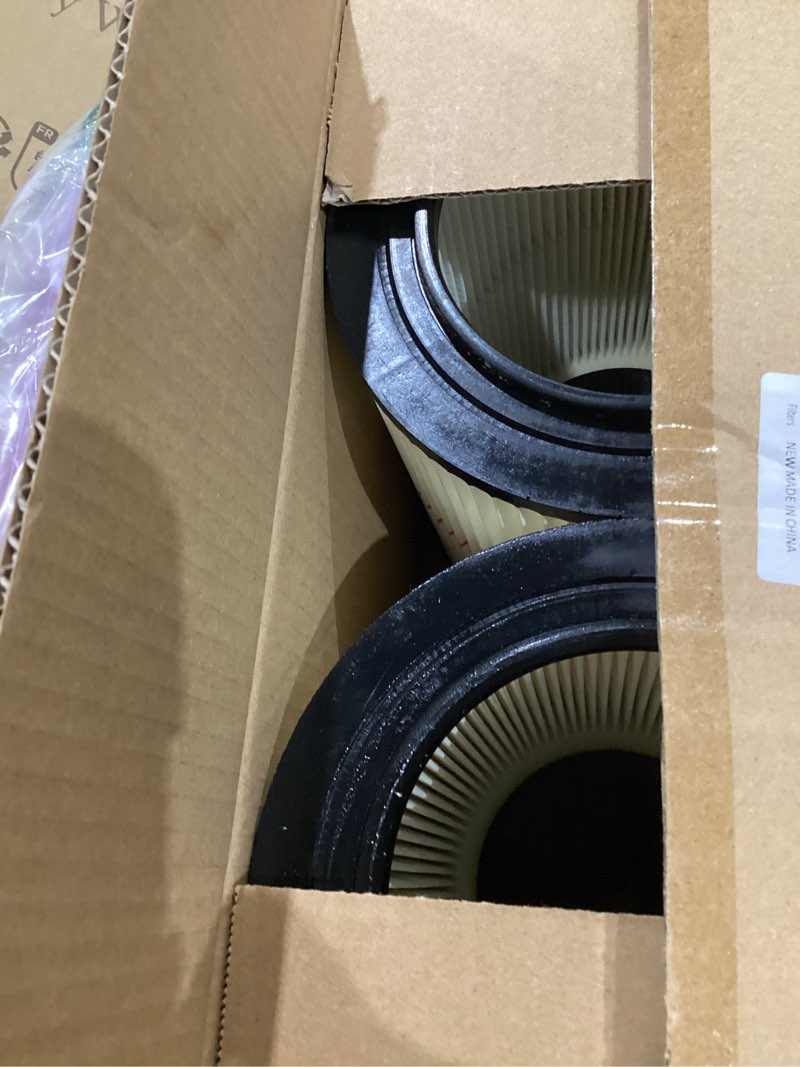 Condition photo showing New/Like New for 2 packs of 17816 filter compatible with craftsman shop vac wet/dry 5/6/8/12/16/32 gallon and larger vacuum cleaner, 9-17816 red stripe vacuum cartridge filters