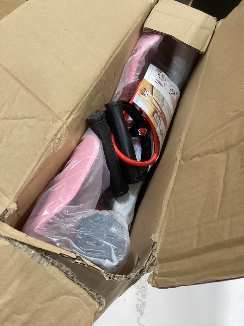 Condition photo showing As Is for Waist Twister Machine Exercise, Ab Twist Board with 300 lbs Weight Capacity, Abs Workout for Slim Waist and Core Ab Exercise, Noiseless Home Gym Equipment for Women Men Light pink