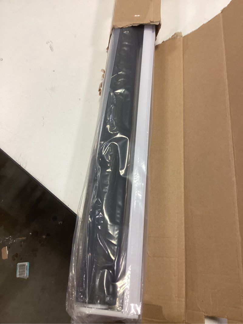 Condition photo showing As Is for ChrisDowa Cordless Blackout Roller Shades for Windows, Thermal Insulated UV Protection Pull Down Shades, Total Blackout Window Blinds for Home, Office, Bedroom, Door (35" W x 72" H, Black) 35"W x 72"H Black