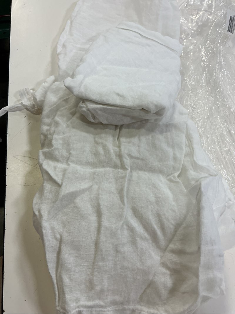 Condition photo showing Good Condition for european linen pillowcase set, standard, white
