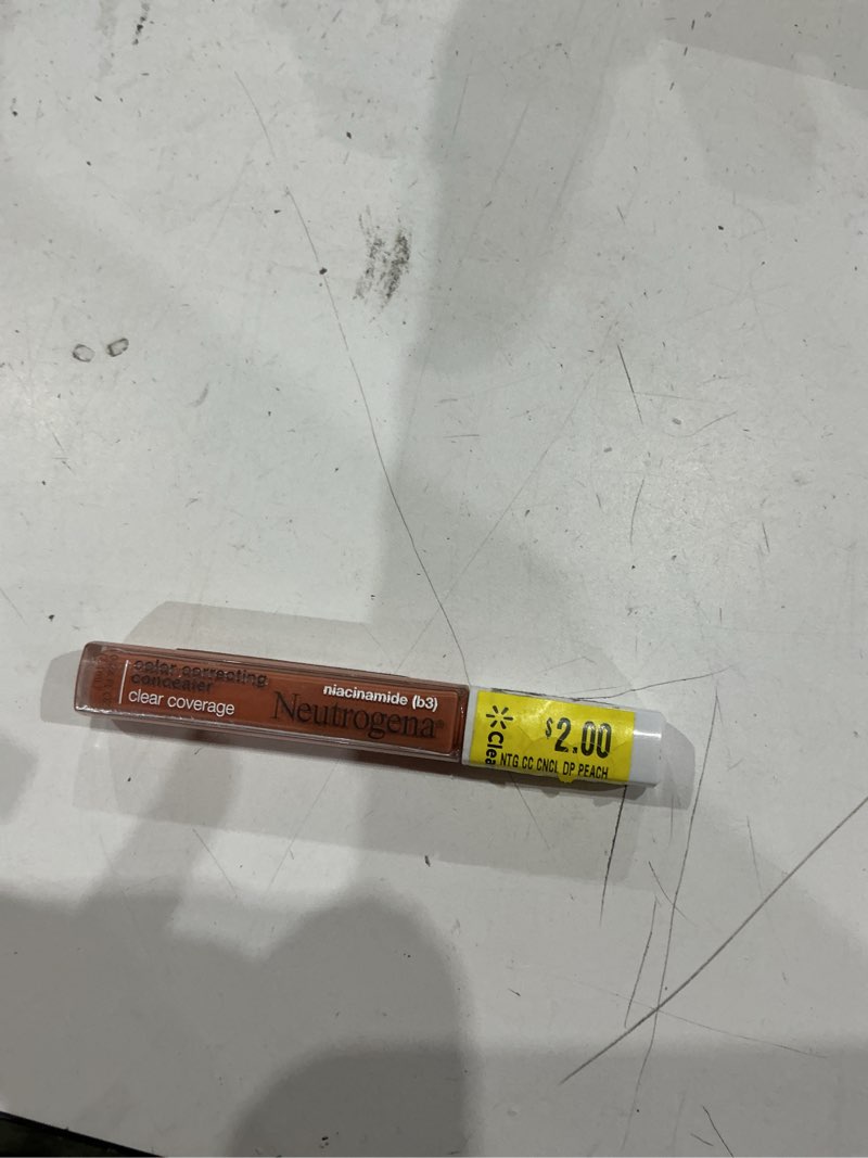 Condition photo showing As Is for neutrogena clear coverage cc concealer deep peach - 0.24oz