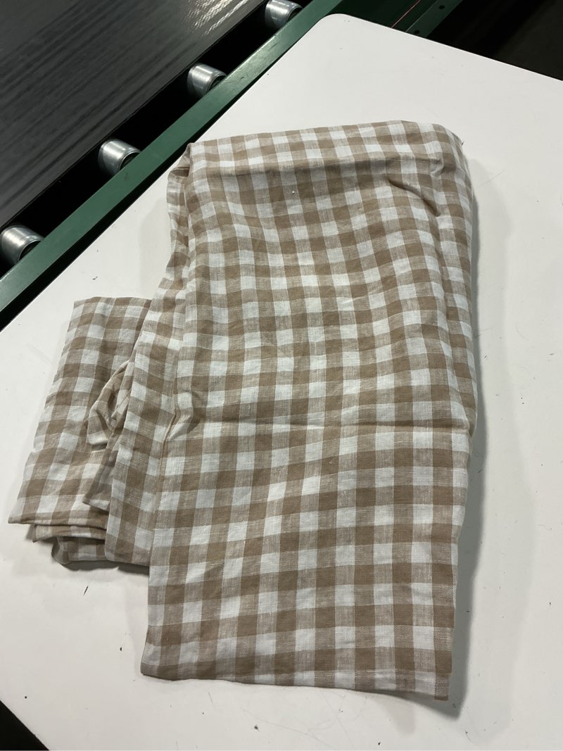 Condition photo showing Good Condition for organic crisp percale gingham pillowcase set king 