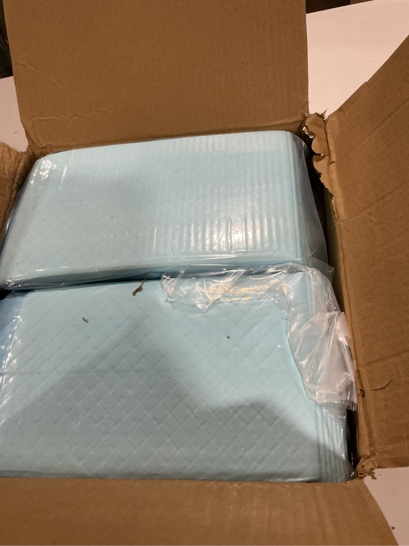 Condition photo showing Good Condition for Chucks Pads Disposable [100-Pack] Multi-Purpose Pee Pads - Incontinence Underpads for Dog, Puppy & Diaper Changing Table Pad for Baby 17" x 24" Bed & Chair Liners - Pet Potty Training Pads