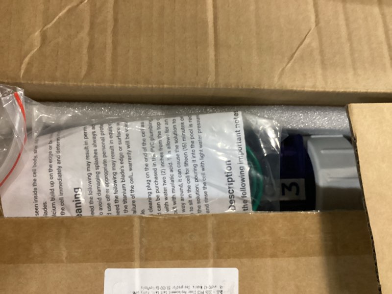 Condition photo showing As Is for 2026 ppc3 clear replacement salt cell, fully compatible with autopilot pool pilot digital chlorine generators, suitable for ap-250, rc-7, sc-48, and rc-42 models, designed for 50,000-gallon pools