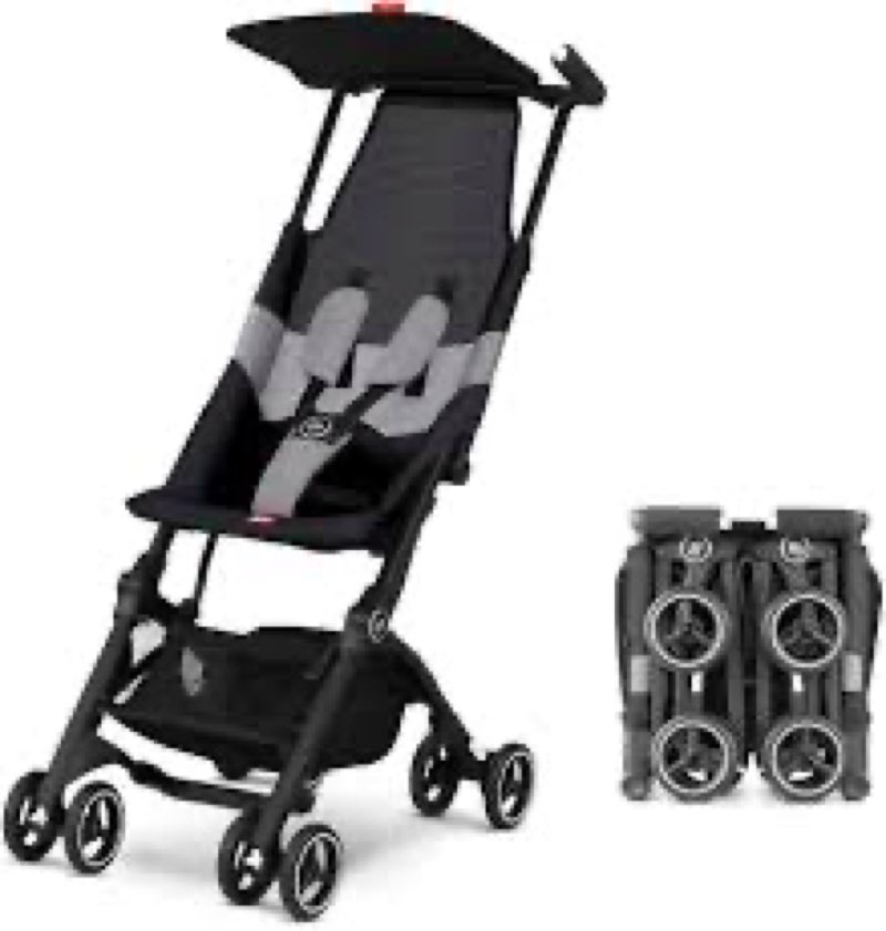 gb Pockit Air All Terrain Ultra Compact Lightweight Travel Stroller with Breathable Fabric in Velvet