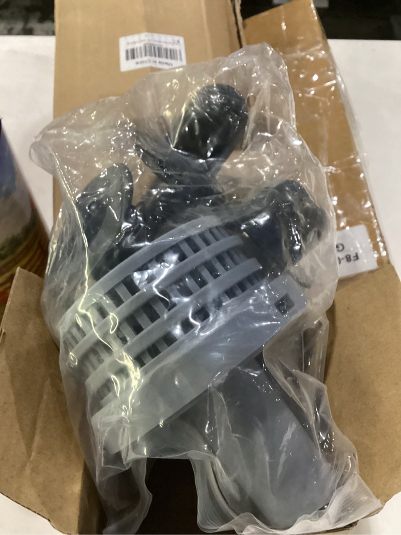 Condition photo showing As Is for pushglossy 1 set swimming pool water jet connectors replacement parts kit with pool inlet and outlet strainers & filter hole plugs for 25022e, 1.25 inch fittings, above ground pools (gray) gray 1