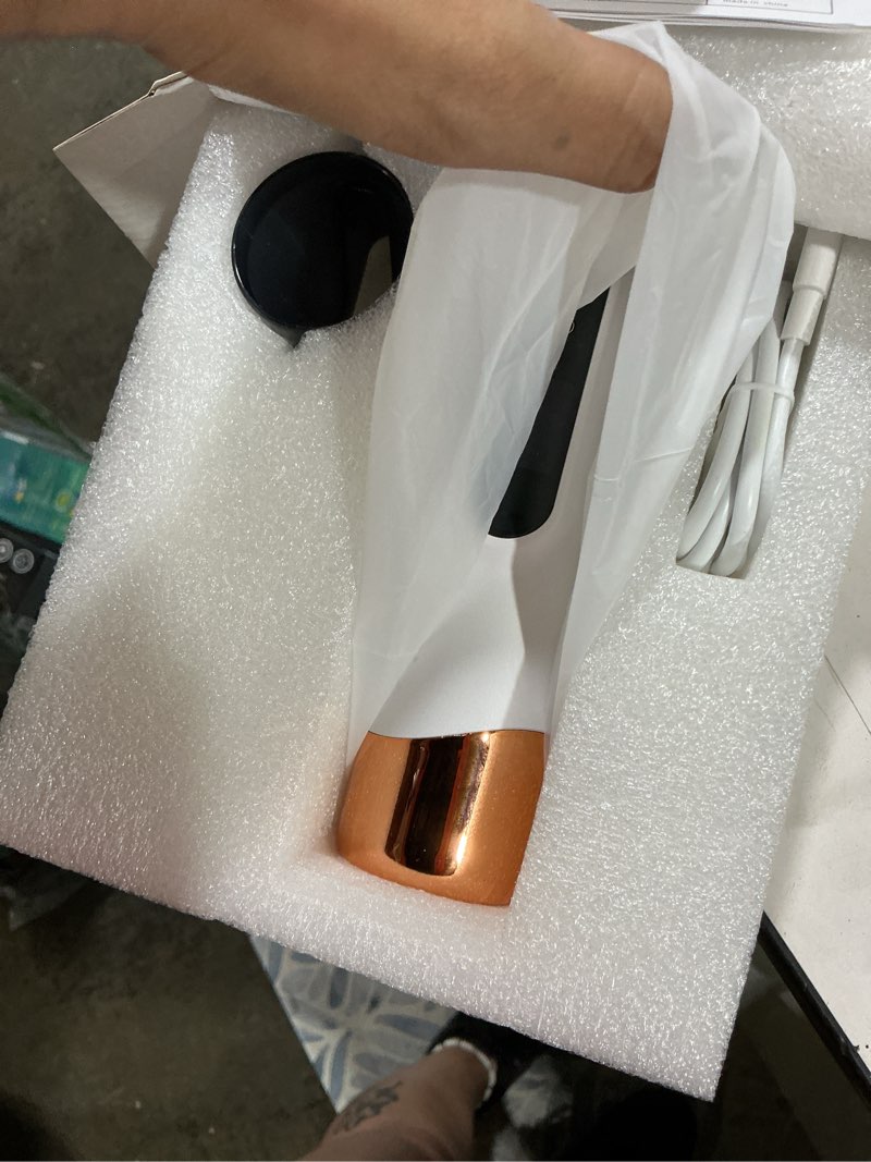 Condition photo showing As Is for cordless hair dryer,15000mah cordless hair dryer rechargeable with usb charging cold,cold hot wind battery hair dryer for travel camping (white)