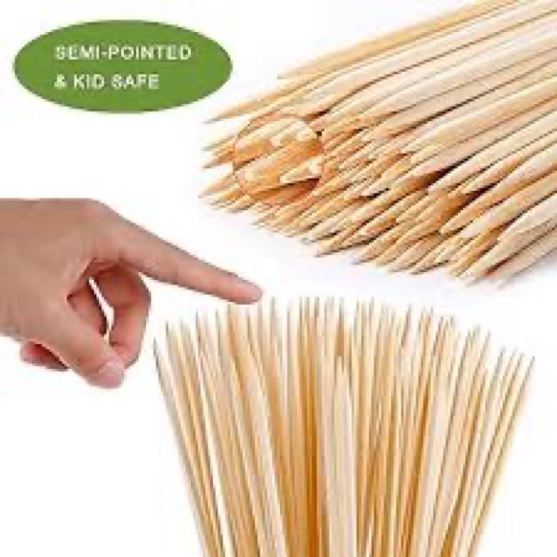 120 pcs bamboo marshmallow roasting sticks, smores skewers for fire pit, extra long 30 inch heavy du
