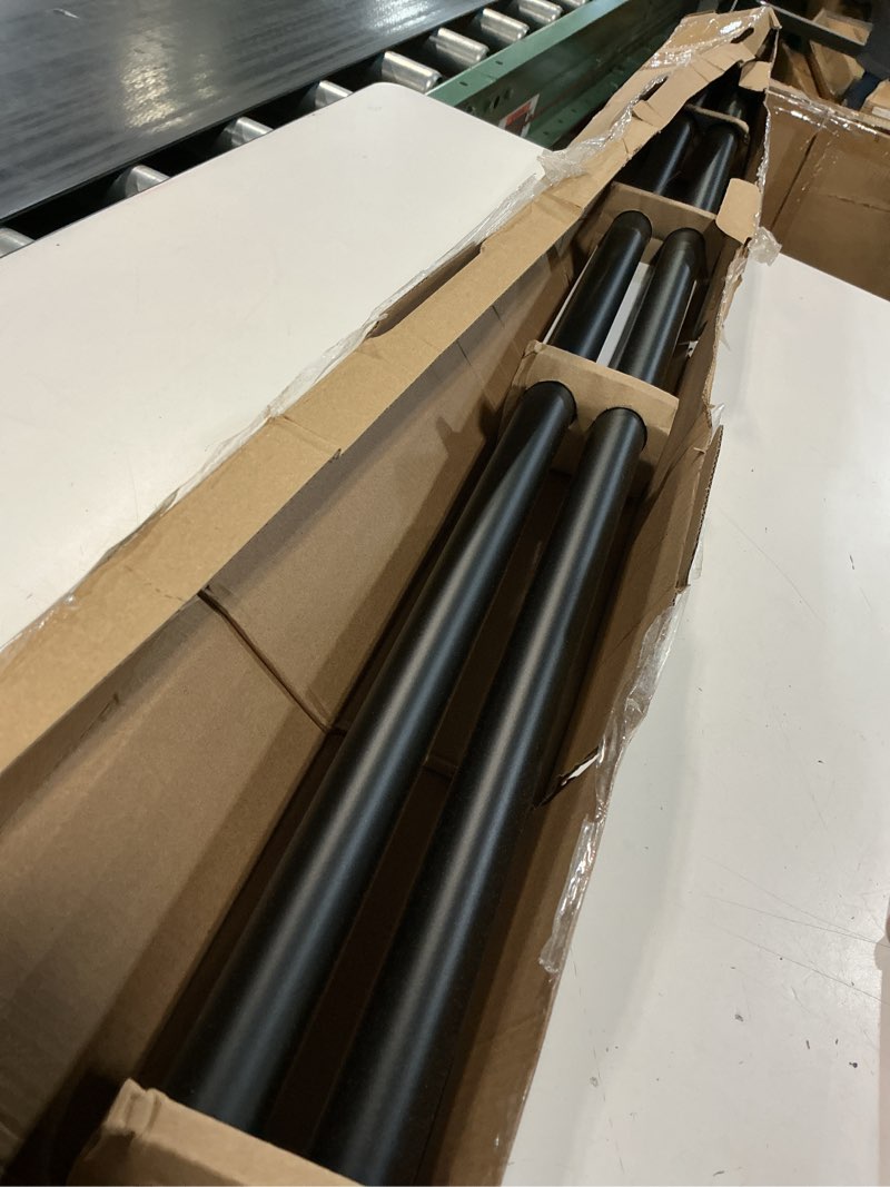 Condition photo showing Good Condition for kenney kn90001 1" weaver indoor/outdoor rust-resistant curtain rod, 72-144", black