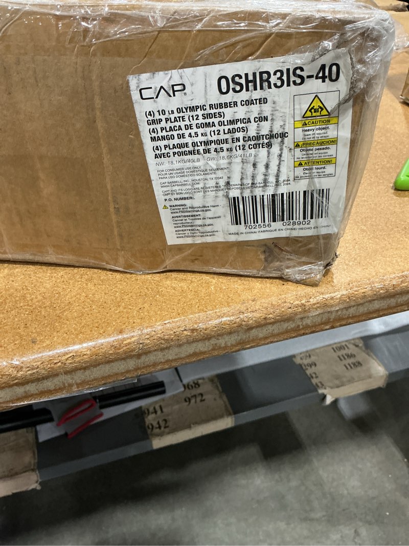 Condition photo showing New/Like New for cap barbell 2-inch olympic weight plate | multiple options pro 10 lb - set of 4