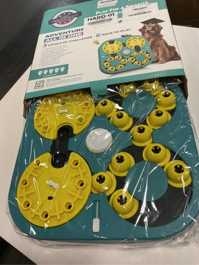Condition photo showing New/Like New for KADTC 5 Levels of Step-by-Step Challenge - 6 Ways to Play - U.S. Brand & Design - Extra-Large Size Beginner to Expert Dog Puzzle Toy for Smart Dogs Hard Puzzles Puppy Difficult Mental Stimulation Toys Extra Large
