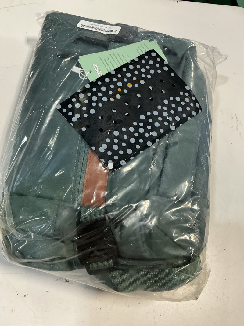 Condition photo showing New/Like New for 42l travel backpack with 4 packing cubes, tsa friendly flight approved carry-on bag, water-resistant business backpack for men women, fits 17.3" laptop (army green)