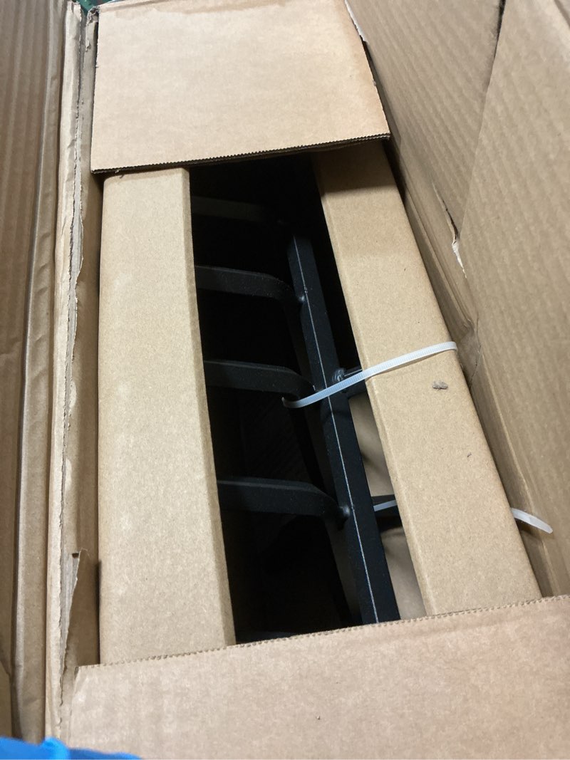 Condition photo showing New/Like New for Mr IRONSTONE Fireplace Grate 24 inch Solid Steel Heavy Duty Firewood Log Burning Rack Fire Grates for Outdoor Kindling Tools Pit Indoor Fireplace Log Holder Wrought Iron Wood Stove