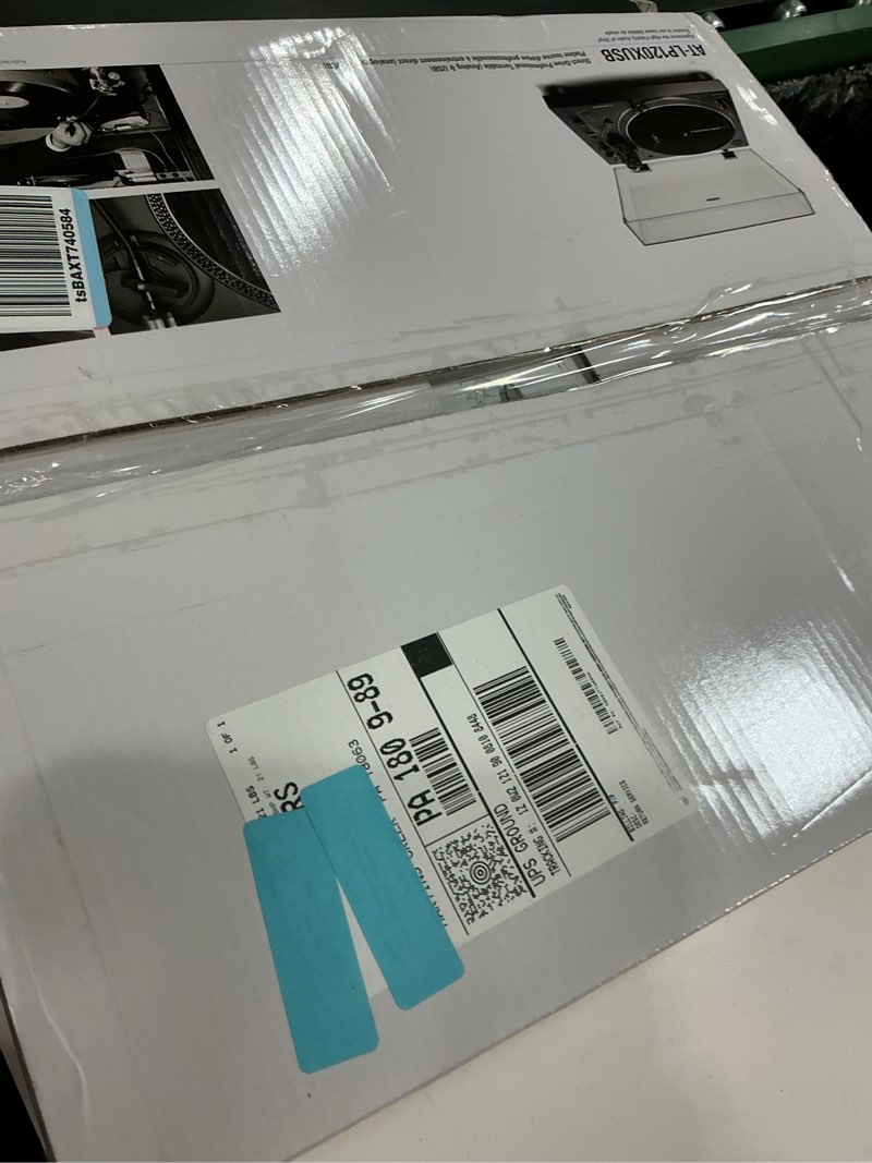 Condition photo showing Good Condition for audio-technica at-lp120xusb direct-drive analog and usb turntable - vinyl playback (black) bundle with 2nd gen e 3.5 studio monitor, record care solution, and cleaning kit (4 items)