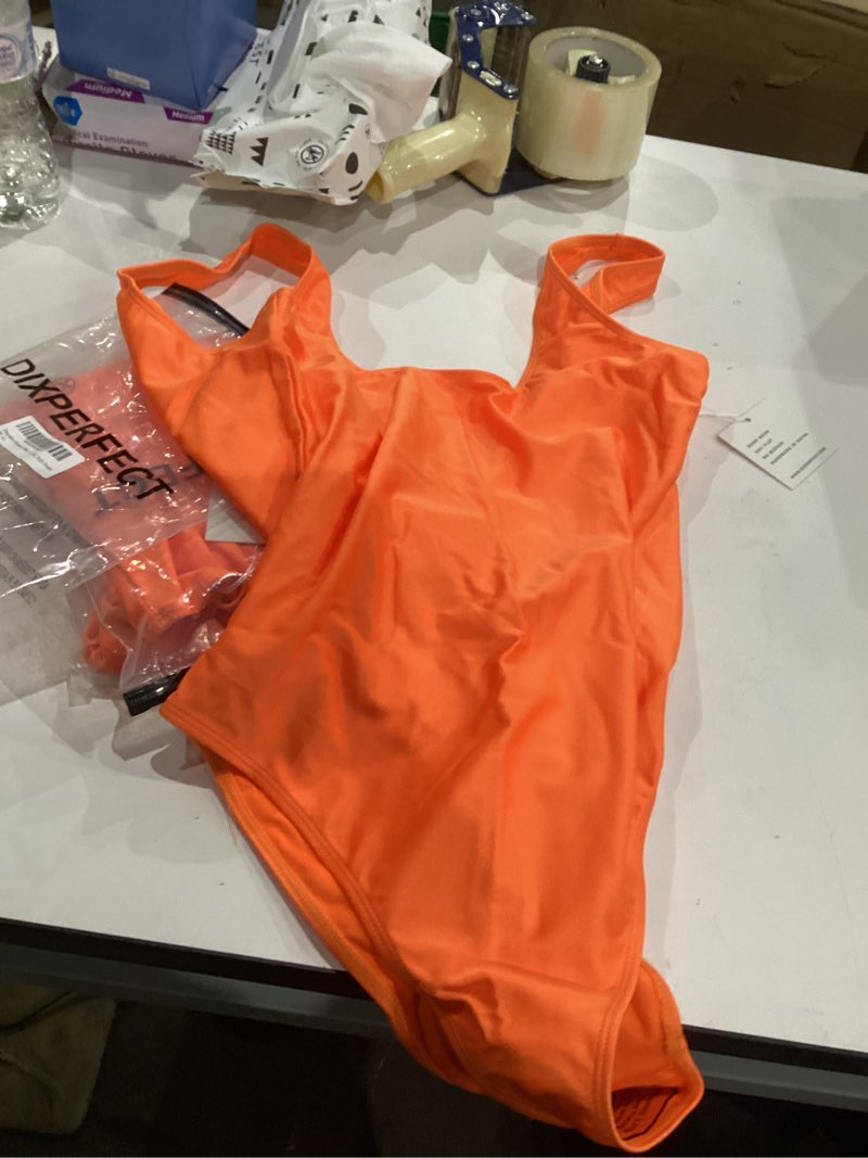 Condition photo showing Good Condition for Dixperfect Women's Retro Inspired High Cut Low Back One Piece Swimwear Bathing .