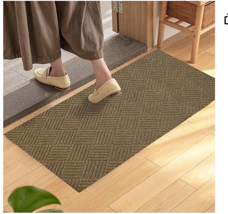 jxgzyy door mat, 3'11" x 2'8" non slip carpet runner, dirt trapper indoor/outdoor floor mats for pat