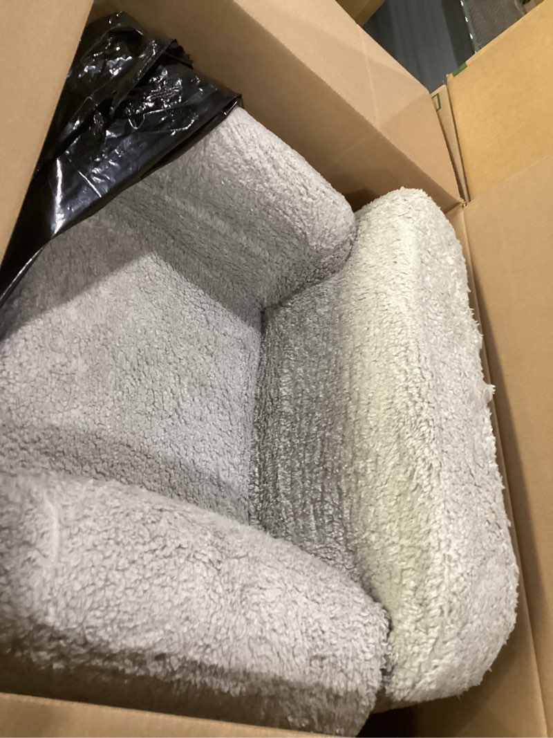 Condition photo showing Good Condition for delta children cozee sherpa chair, reading, arm rest|cushion availability, grey