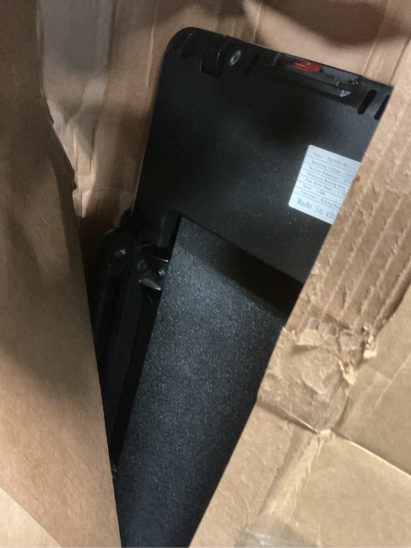 Condition photo showing As Is for newbulig walking pad under desk treadmill, portable compact electric walking treadmill with remote control for home office, quiet fitness machine black 42.3"*22.1"*38"