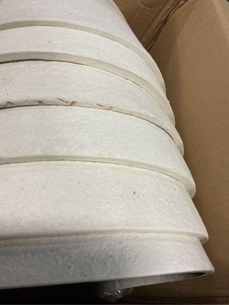 Condition photo showing Good Condition for 6 pack recessed light insulation cover, fire-resistant ceramic fiber,large 15" base x 12" top x 8" h fits 6” & 5” can lights, airtight attic cover for blown in & batt insulation
