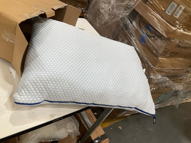Condition photo showing Good Condition for nectar tri-comfort cooling pillow - adjustable firmness & support - cooling cover - pressure relief - helps reduce neck pain - premium memory foam & microfiber down alternative standard