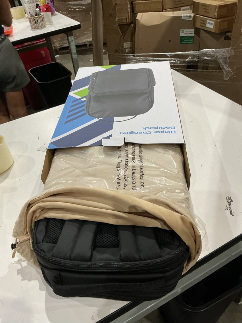 Condition photo showing Good Condition for diaper bag backpack for moms dads – baby bag with usb port, changing pad, laptop pocket – expandable, black