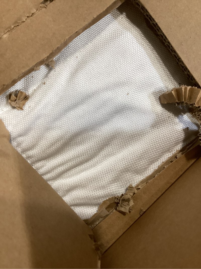 Condition photo showing New/Like New for VECELO Full Size Bed Frame with Storage Drawers, Upholstered Platform Bedframe with Wingback Headboard, No Box Spring Needed, White White Full Bed Frame with Drawers&LED