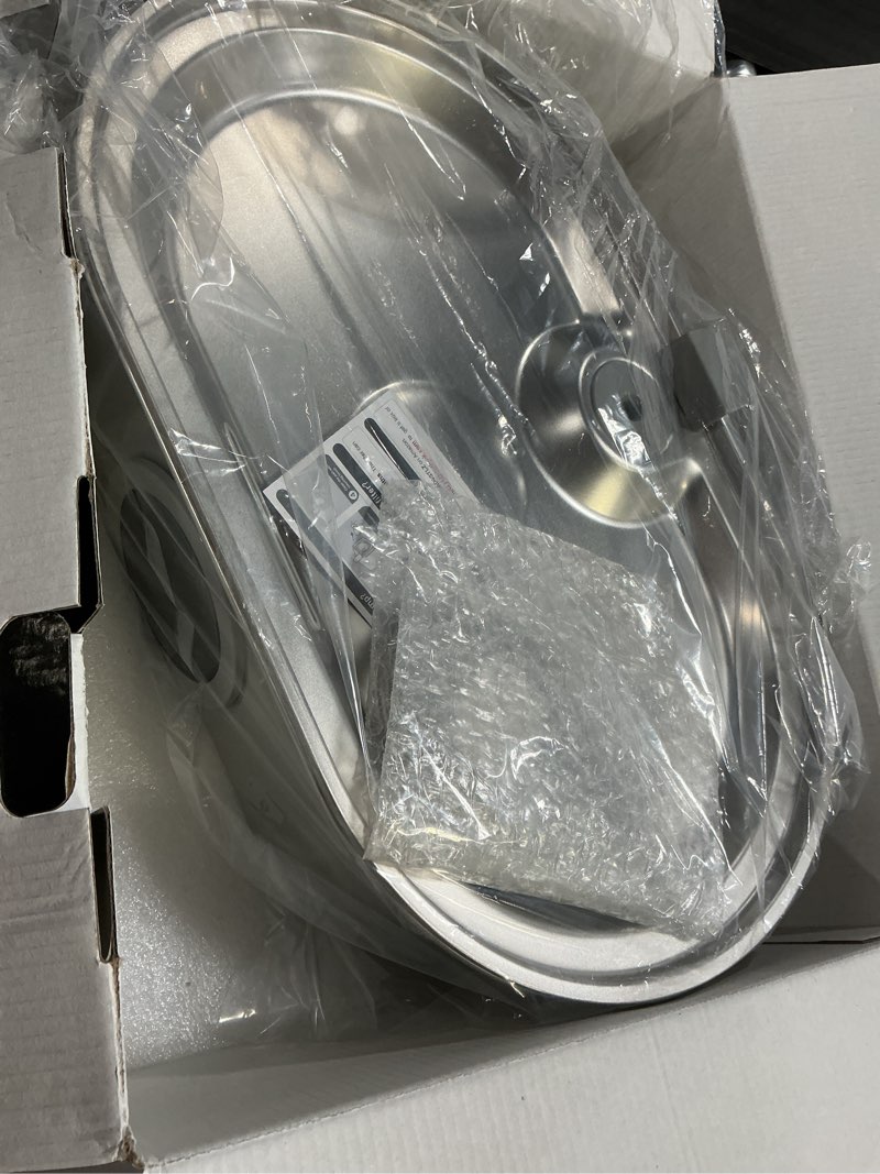 Condition photo showing Good Condition for 3.4gal dog water fountain for large dogs, 13l stainless steel large pet fountain with deeper & wider drinking area, automatic dog water bowl dispenser with water window & led, super quiet silver 3.4 gal fountain