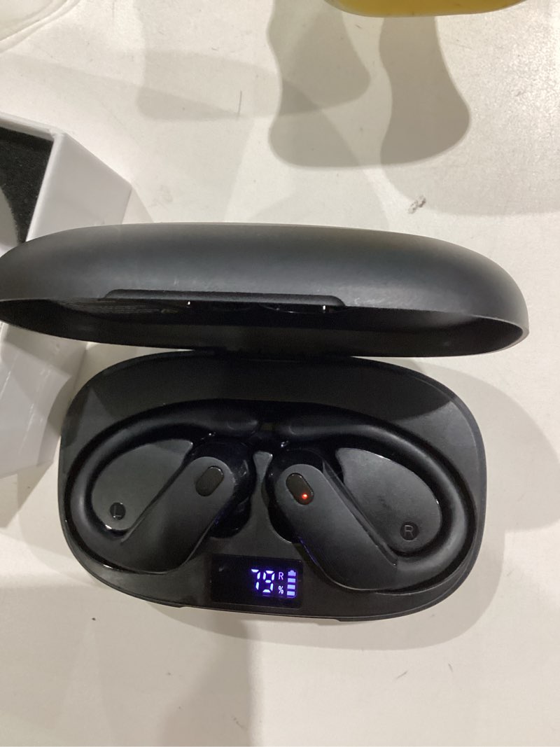 Condition photo showing Good Condition for ndo wireless earbuds bluetooth 5.3 headphones sport,ipx7 waterproof sports earphones with earhooks,48h playtime,lightweight 7.8g,fast charging case,noise cancelling mic for running gym workout-black