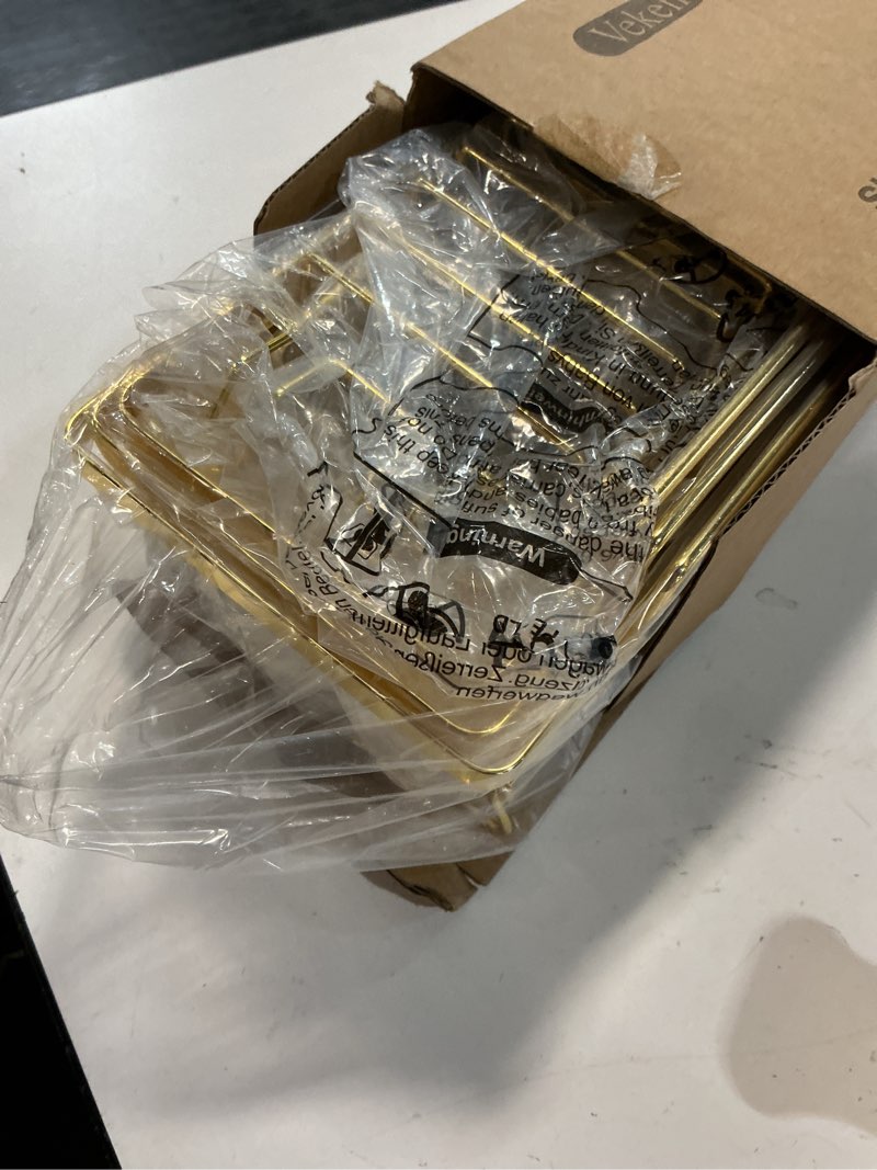 Condition photo showing Good Condition for veken adhesive shower caddy 6-pack,gifts for women mom,heavy weight bearing,large wall mounted bathroom shelves rack,organizer storage accessories with soap dish&toothbrush holder,bright gold f. bright gold 6-piece set for master bathroom(rustproof upgrade)