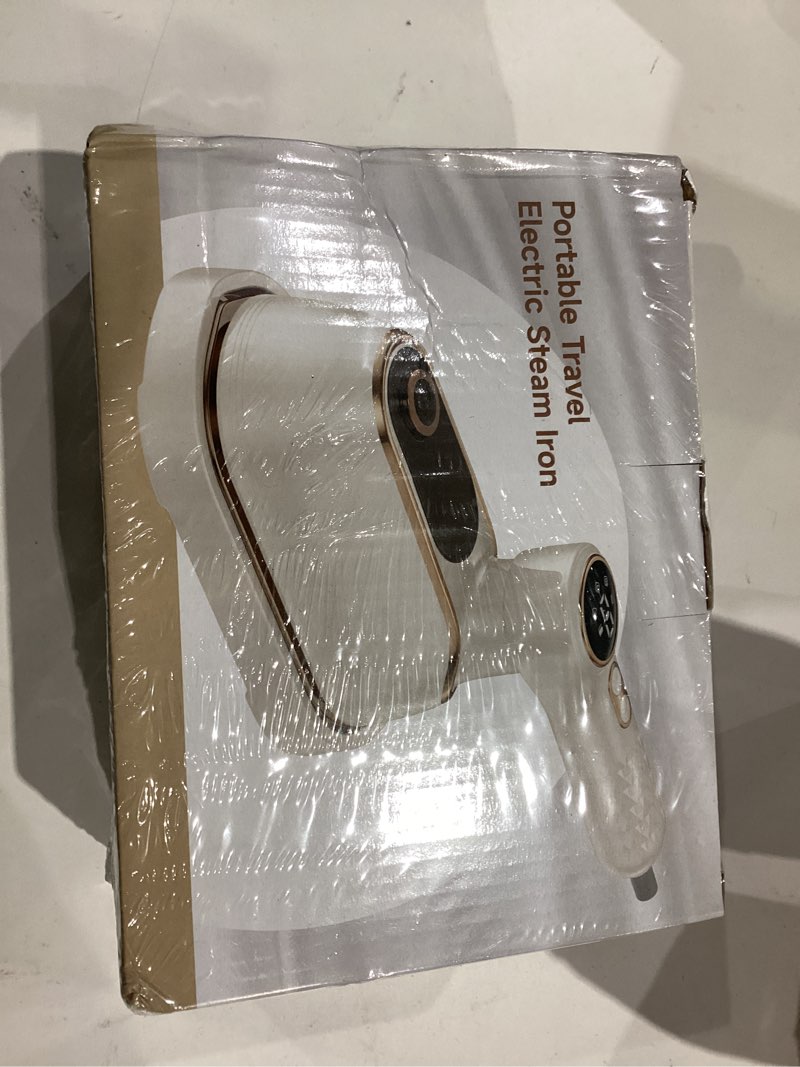 Condition photo showing New/Like New for Portable Travel Steamer, 1200W Handheld Fabric Steamer for Clothes, 4 Modes with LCD Display, Powerful Wrinkle Remover for Home & Travel, 150ml Water Tank, 10S Fast Heat-Up, 180° Swivel Handle White