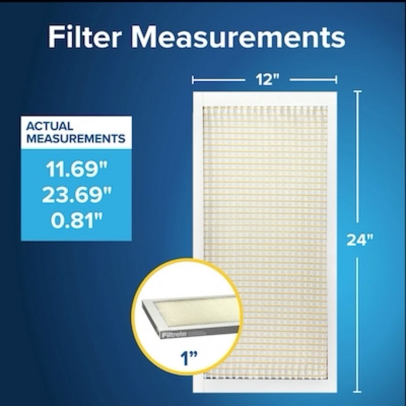 filtrete 20 x 25 x 1 merv 5 300 mpr basic dust and lint electrostatic air filter 2 -pack ( similar