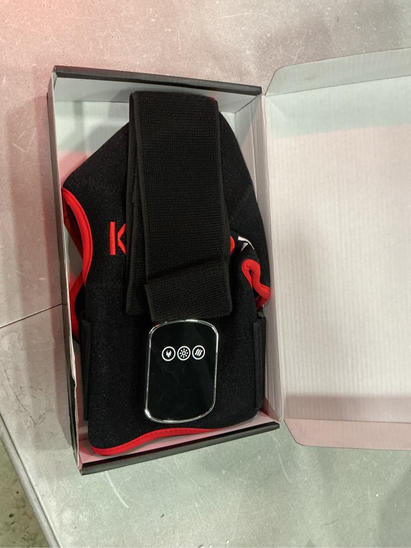 Condition photo showing Good Condition for cordless red light therapy for shoulder with vibration massage, 5000mah rechargeable heated shoulder pad massager, 660nm&850nm near infrared light therapy for joint pain relief (black)