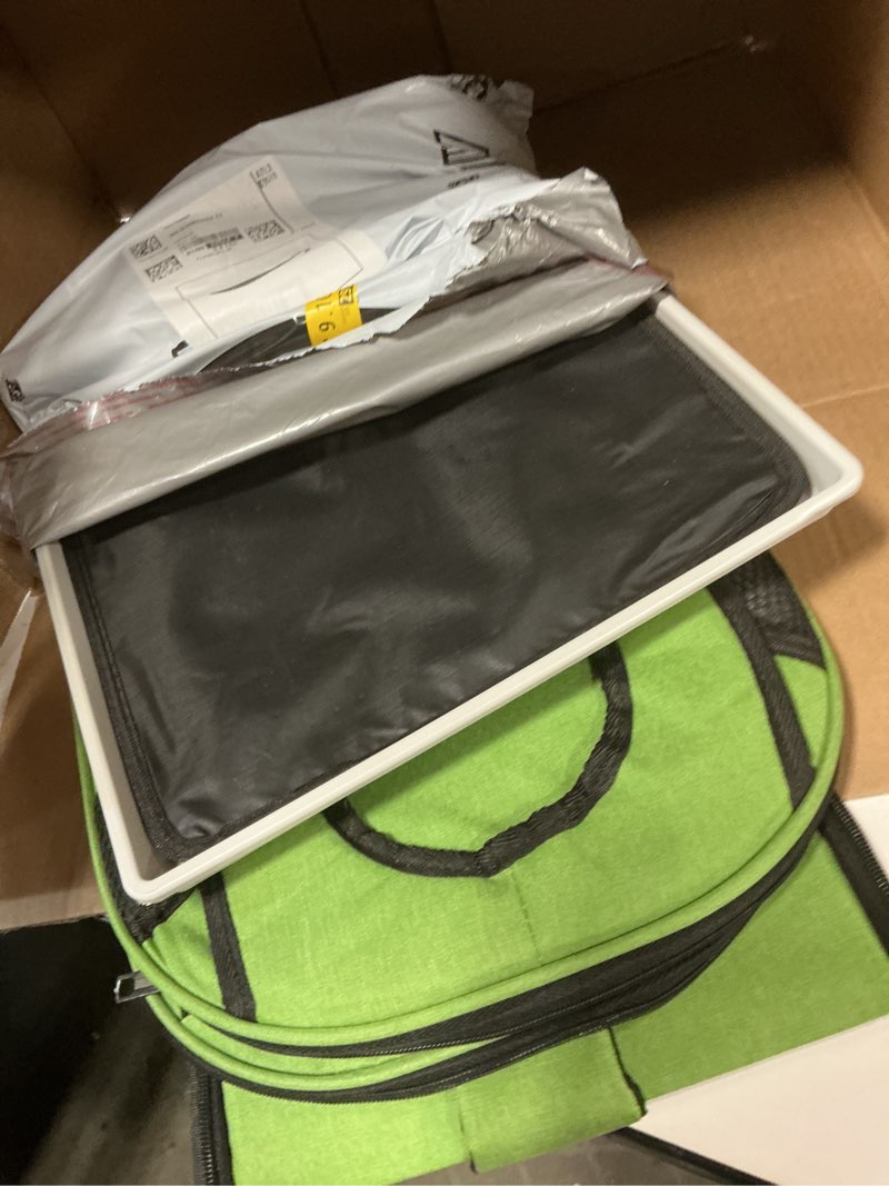 Condition photo showing Good Condition for Bird Backpack Carrier,Bird Travel cage Backpack with Tray and Standing Perch,Feeding Tank,Waterproof pad,Used for Parakeets,hornbirds,Lovebirds,Small and Medium-Sized Bird Green