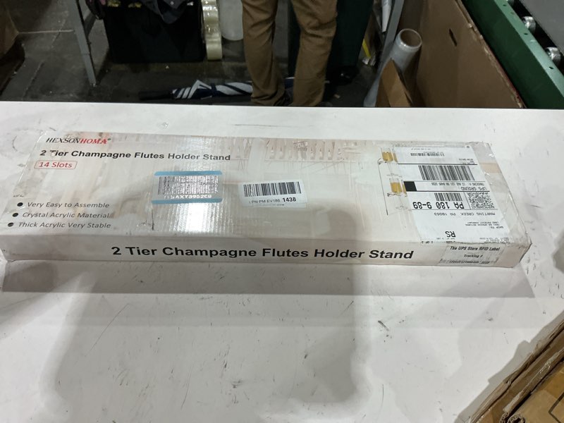 2 tier Champagne Flutes Holder stand