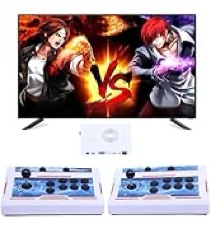 GWALSNTH 32000 in 1 Wireless Pandora Box Bluetooth Arcade Games Console,1280X720 Display,3D Games,Se