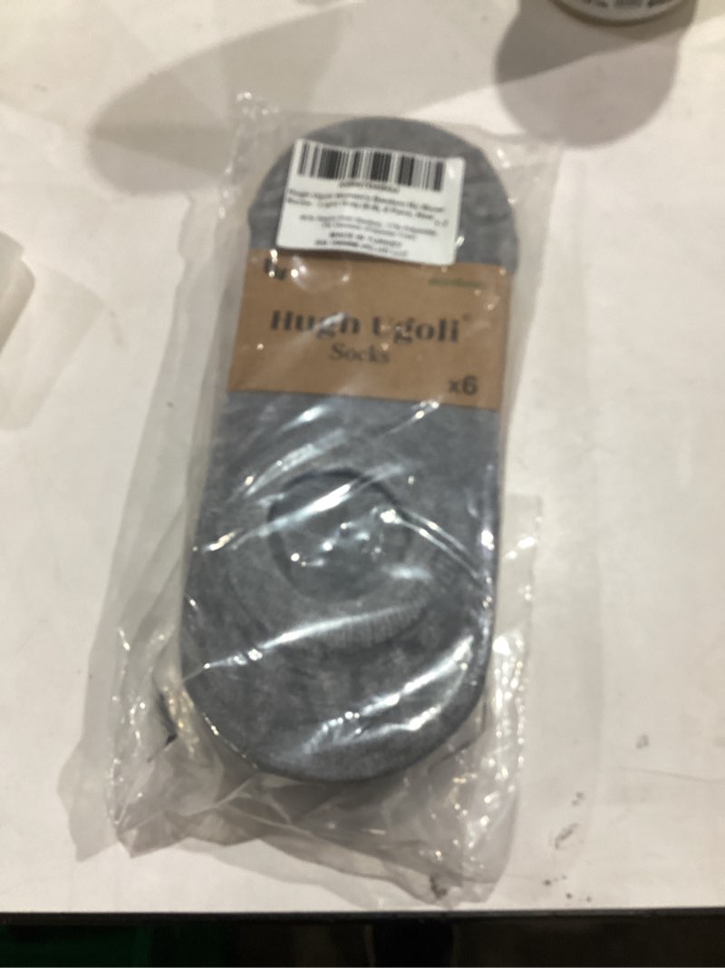 Condition photo showing New/Like New for Hugh Ugoli Women Bamboo No Show Socks, Non Slip Invisible Liner,Soft, Thin Low Cut Socks, Seamless Toe, 6-12 Pairs 6-9 02- Light Gray (6 Pairs)
