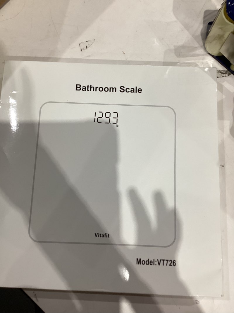Condition photo showing New/Like New for Vitafit Scale for Body Weight, High Accuracy 0.1lb by Our Professional Factory Since 2001, Digital Weight Scale LED and Step On, 3*AAA Batteries Included, 400lb/182kg, Spray Silver Black