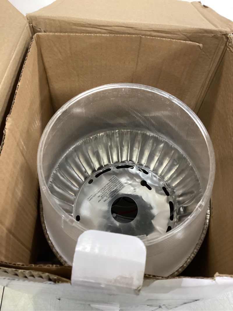 Condition photo showing As Is for Lithonia Lighting LED Outdoor Flood Light Fixture, Exterior Dusk Dawn Security Light with Photocell Sensor, Gray (OALS10)