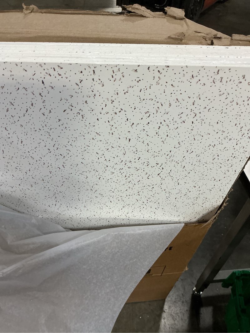 Condition photo showing New/Like New for ((Similar))Armstrong World Industries - 816A - Ceiling Tile, Width 24 in, Length 24 in, 5/8 in Thickness, Mineral Fiber, PK 10