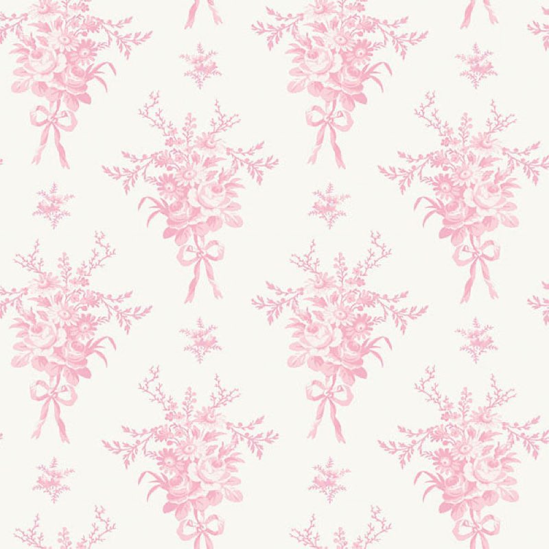 AST4652 | LoveShackFancy, Rosie Arrangements Kiss Pink Bouquet Toss - A-Street Wallpaper. 