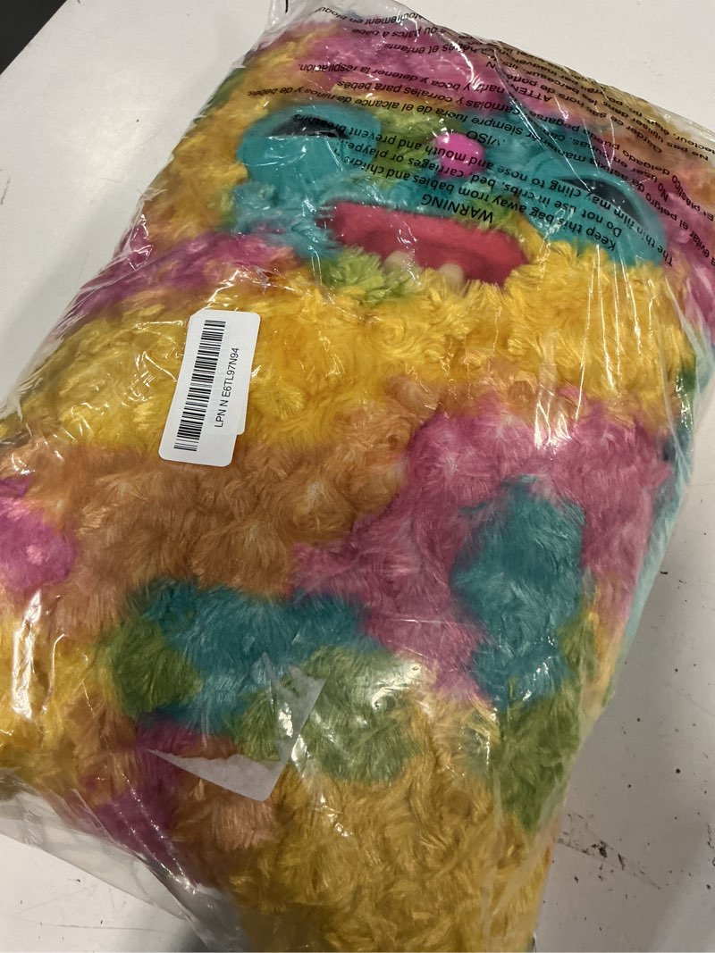Condition photo showing Good Condition for zuru fugglers bigg fuggs - big funny ugly monster plush - 17 inches (rabid rabbit (tie dye))