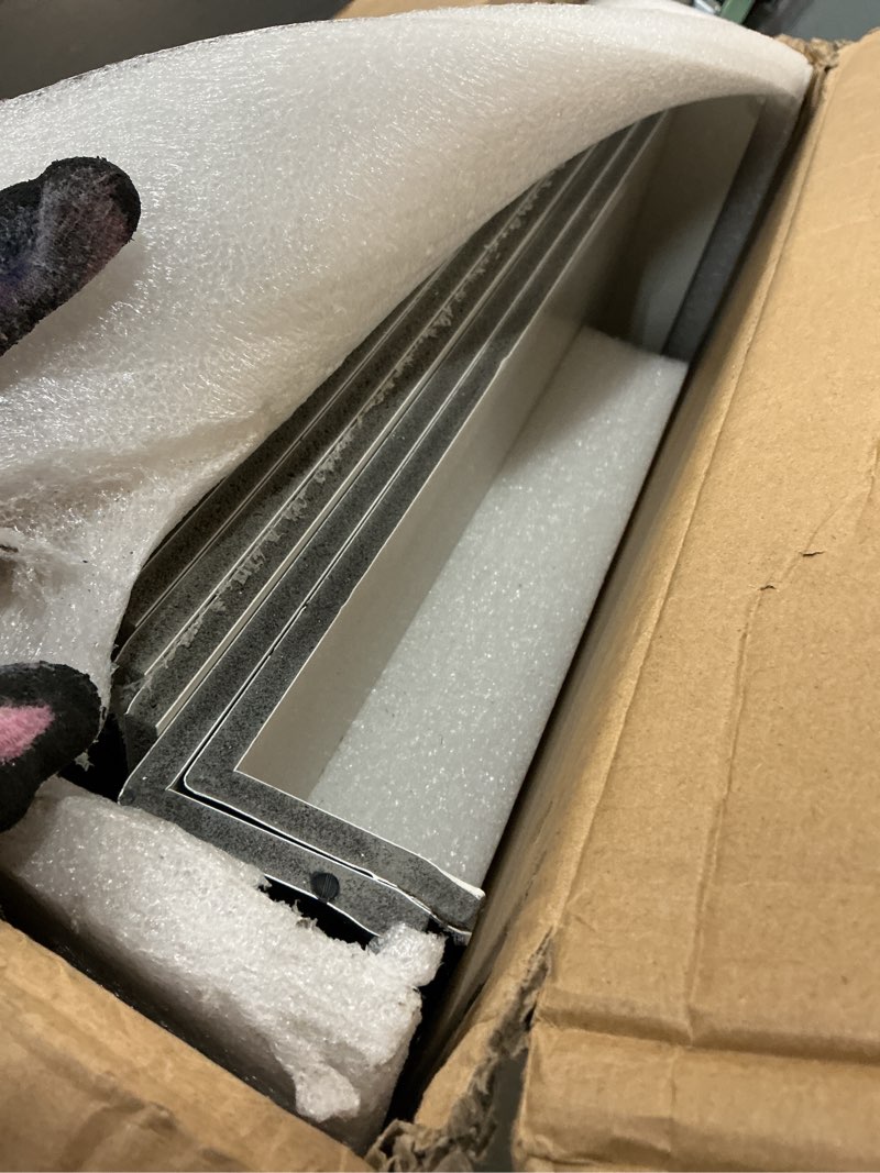 Condition photo showing Good Condition for 5 pack 46x16in wire shelf cover for pantry, closet, kitchen – waterproof faux wood-look wire rack covers for shelves, multiple no-tool installation 46x16x2in black