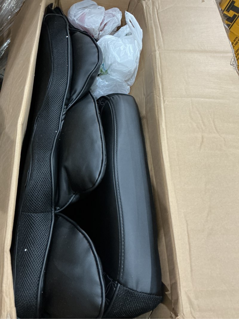 Condition photo showing As Is for similar to not exact vonesse big and tall office chair, desk chair with soft adjustable armrests, ergonomic high back gaming chair with lumbar support, executive computer chairs with footrest (pu leather, black) pu leather black