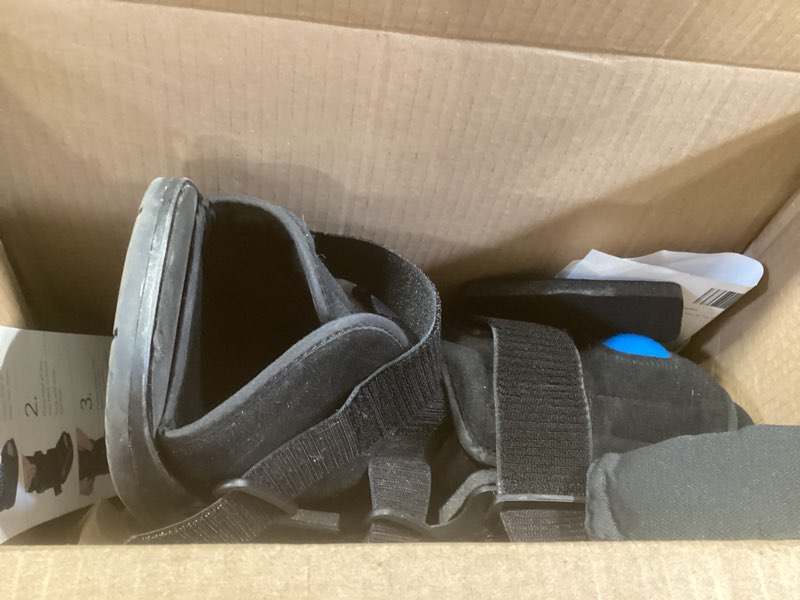 Condition photo showing Good Condition for united ortho short air cam walker fracture boot, small, black black small boot