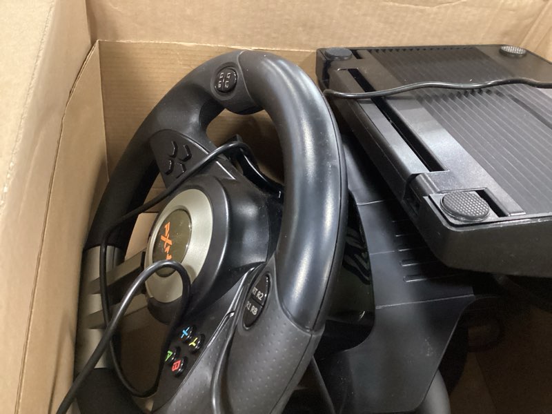 Condition photo showing Good Condition for PXN Racing Wheel - Gaming Steering Wheel for PC, V3II 180 Degree Driving Wheel Volante PC Universal Usb Car Racing with Pedal for PS4, PC, PS3,Xbox Series X|S, Xbox One
