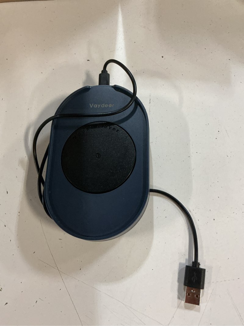Condition photo showing As Is for vaydeer undetectable mouse mover, m4 mouse jiggler device with on/off switch, driver-free shaker wiggler mouse movement simulation for computer awakening, gift ideal for men/women navy blue button control