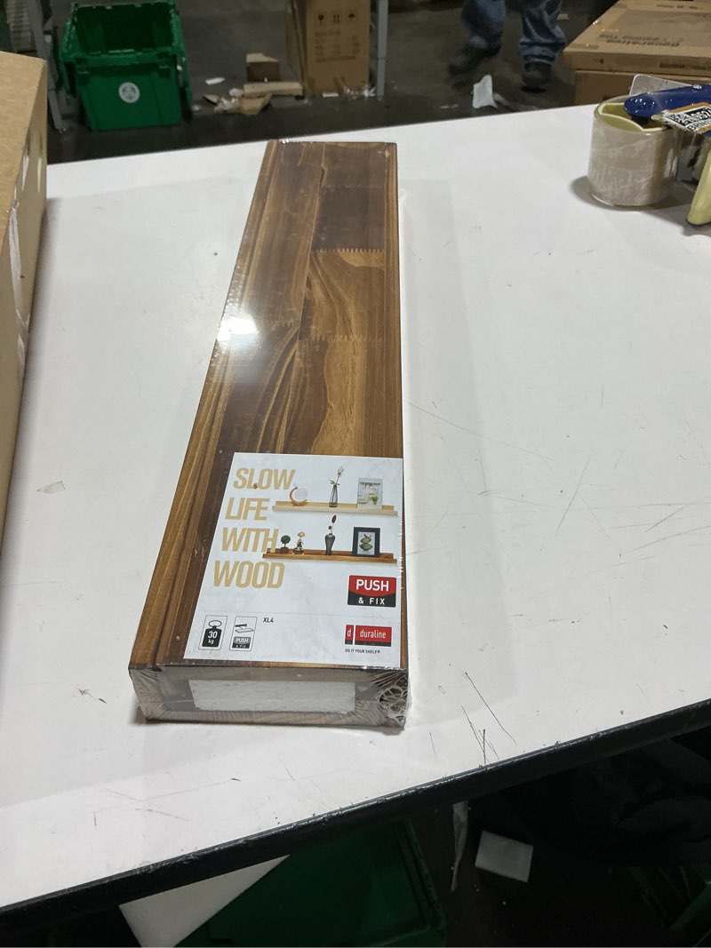 Condition photo showing Good Condition for CONSDAN Floating Shelves, USA Grown Hardwood, Wall Shelves for Bedroom, Bathroom, Living Room, Kitchen 16x7.5x1.5 in