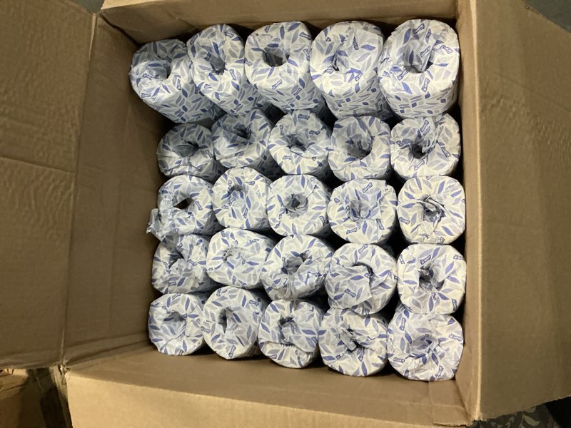 Condition photo showing Good Condition for genuine joe embossed bath tissue, 2-ply, septic safe, individually wrapped, 4.5\" x 3.75\", 500 sheets/roll, 80 count 500 sheet (pack of 80)
