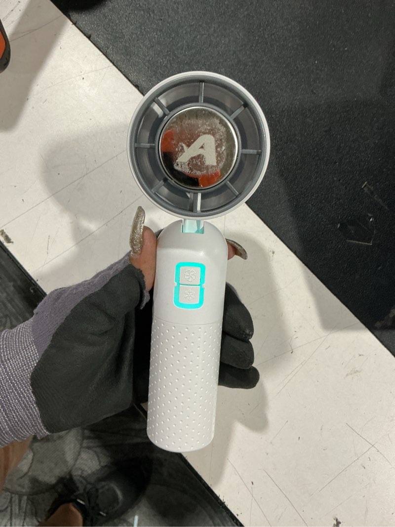 Condition photo showing Good Condition for arctic air cool touch - portable handheld fan, mini usb rechargeable, compact & lightweight, 4-speed adjustable, battery-powered, quiet & perfect for travel & outdoor, white color, aactfw-mc12/4